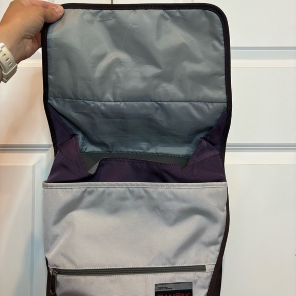 Ranipak Utility Laptop Backpack Flap Top Commute Travel Student Plum Gray - Picture 6 of 11